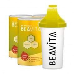3 x BEAVITA Vitalkost mit Slim Shaker