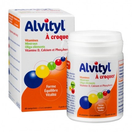 Alvityl, 40 comprimés à croquer - nu3 Alvityl, 40 comprimés à croquer - nu3
