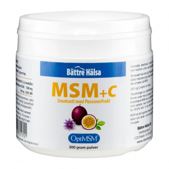 Bättre Hälsa MSM+C Pulver Köp nu hos nu3!