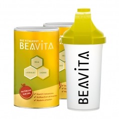 BEAVITA Vitalkost Doppelpack mit Slim Shaker