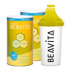 BEAVITA Vitalkost laktosefrei Doppelpack mit Slim Shaker