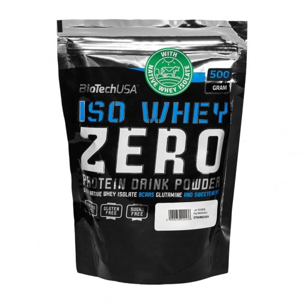 biotech usa iso whey zero sans lactose fraise poudre 500 g 43821 4710 12834 1 productbig