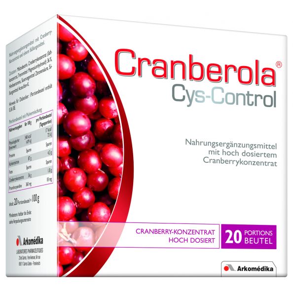 Cranberola CysControl sachet makes tasty cranberry drink