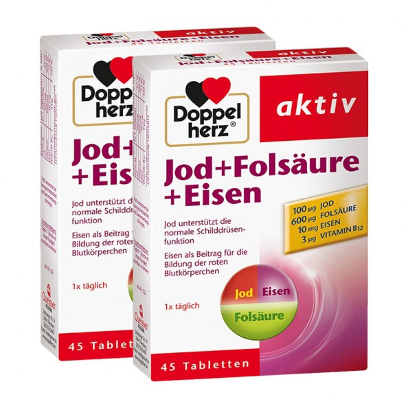 Doppelherz Jod + FolsÃ¤ure + Eisen direkt im nu3-Shop kaufen