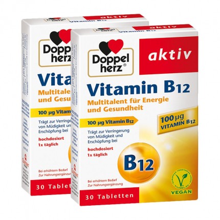 doppelherz vitamin b12 doppelpack, tabletten, 2 x 30 stück