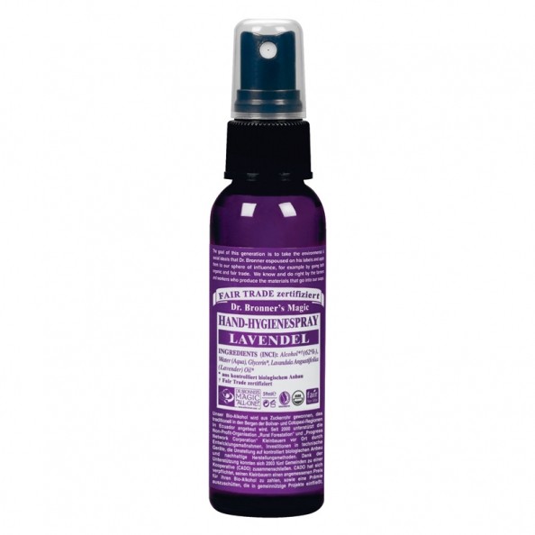Dr. Bronner's Sanitizer HandHygiene Spray Lavendel nu3