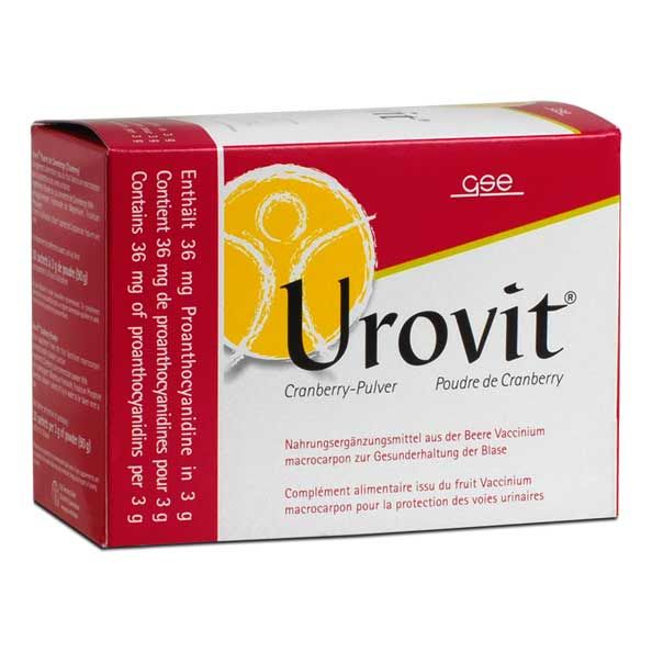 GSE Urovit cranberry powder sachet; fruit juice concentrate