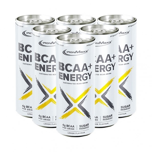 IronMaxx BCAA + Energy, Zitrone BCAADrink mit Koffein