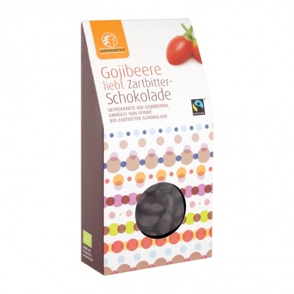 Landgarten Goji-Beeren in Zartbitterschokolade