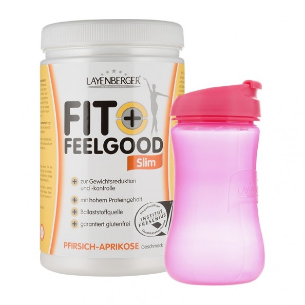 Wieviel Kann Man Mit Fit Feelgood Abnehmen Fit+Feelgood Slim Pfirsich-Aprikose + Shaker