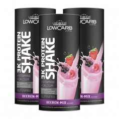 3 x Layenberger LowCarb 3K Protein-Shake Beeren Mix
