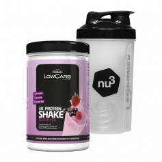 Layenberger LowCarb.one 3K Protein-Shake Beeren Mix + nu3 Shaker