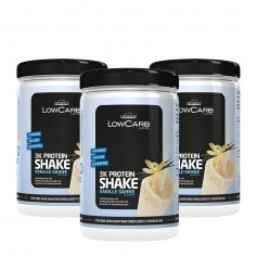 3 x Layenberger LowCarb 3K Protein-Shake Vanille-Sahne