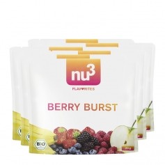 6 x nu3 Flavorites Berry Burst Bio-Smoothie, Pulver