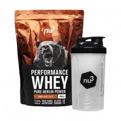 nu3 Performance Whey Chocolate plus Shaker