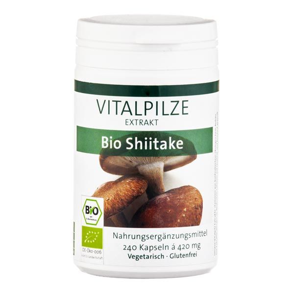 Shiitake Vitalpilz Bio Extrakt Kapseln 240 Stück