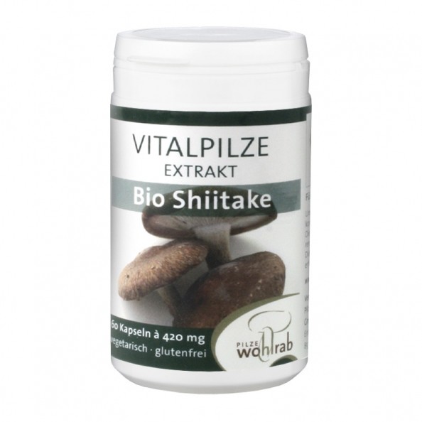 Shiitake Vitalpilz Bio Extrakt Kapseln 60 Stück