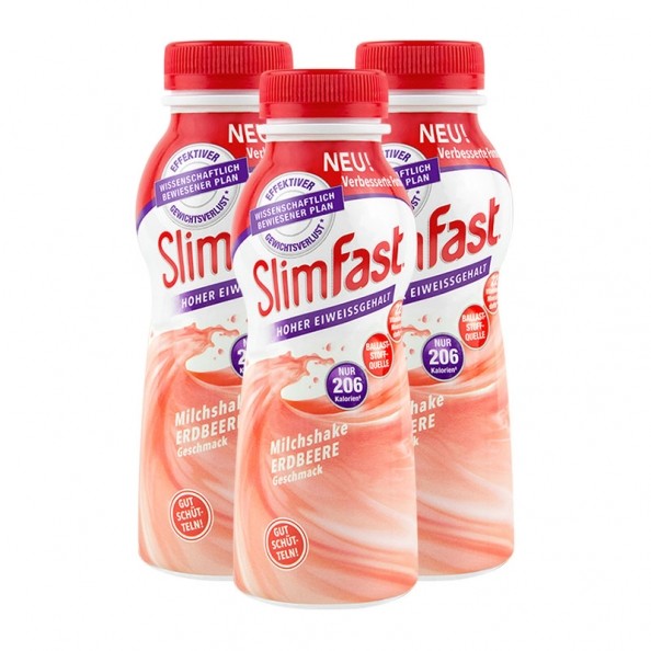 SlimFast - Erdbeere Milchshake 3x325 ml bei nu3 kaufen!