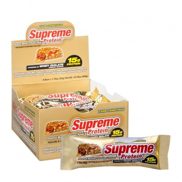 Supreme Protein Bar Peanut Butter Pretzel Twist bei nu3!