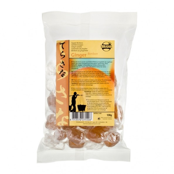 Délicieux bonbons au gingembre Terrasana frais et piquants