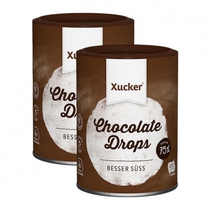 Xucker Schokodrops dunkel 2x200g