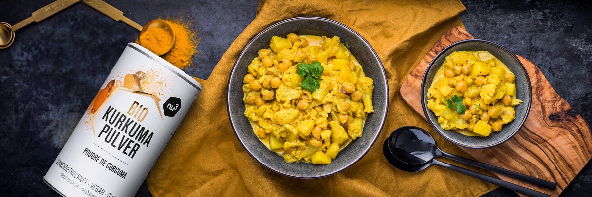 Curry chou-fleur & pois chiches