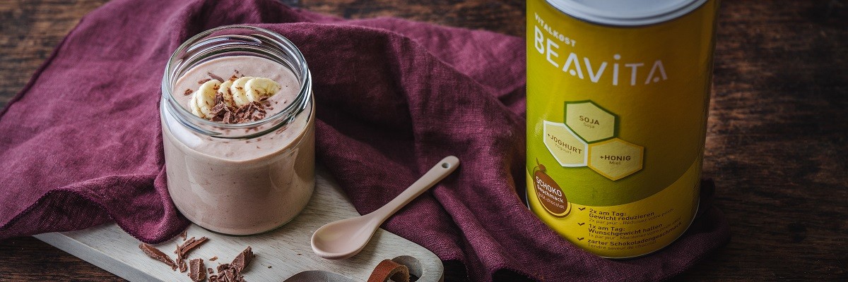 Schokoquark mit Banane Schokoquark mit Banane