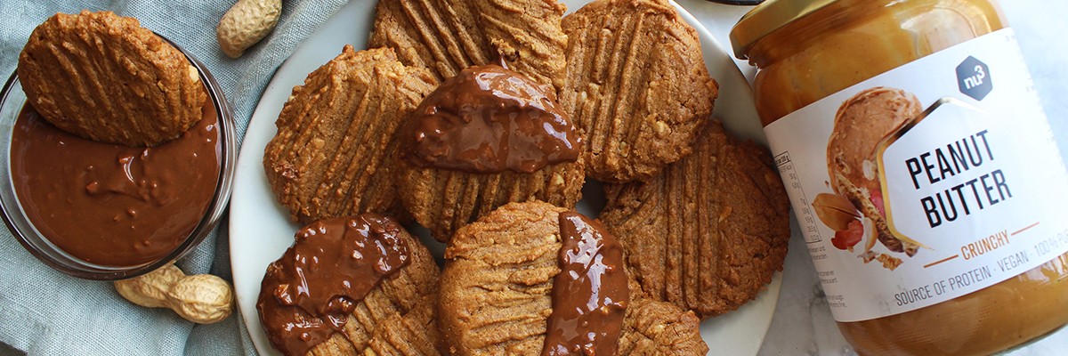 Cookies au peanut butter crunchy