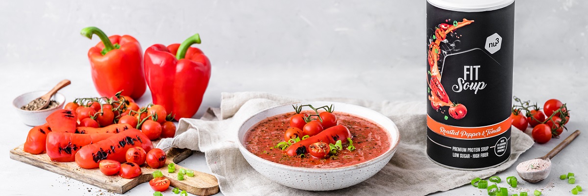 Gazpacho di pomodori e peperoni