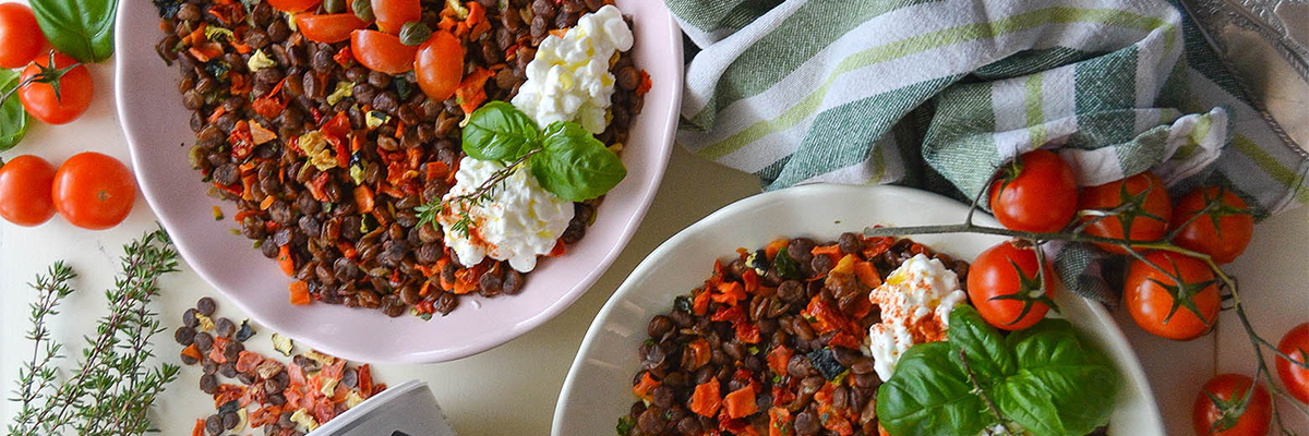Protein-Bowl mit Linsen